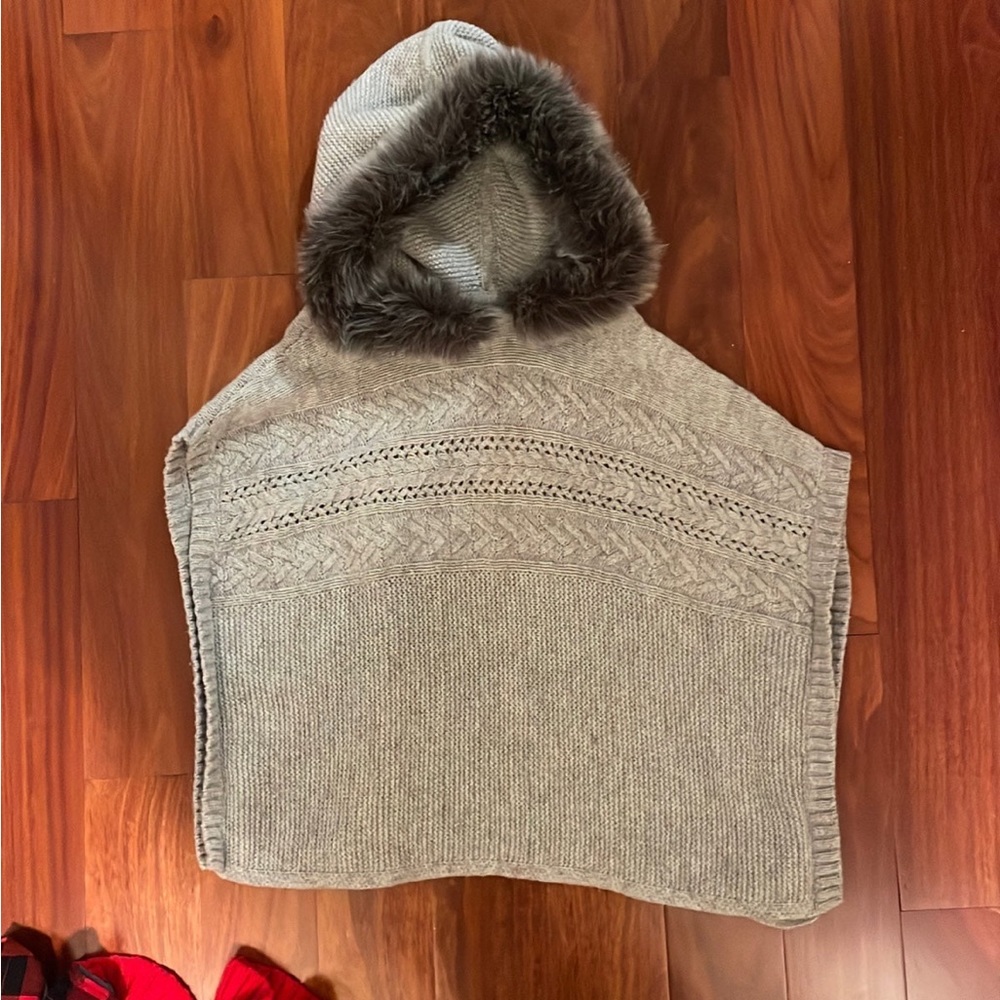 Toddler girl poncho sweater!